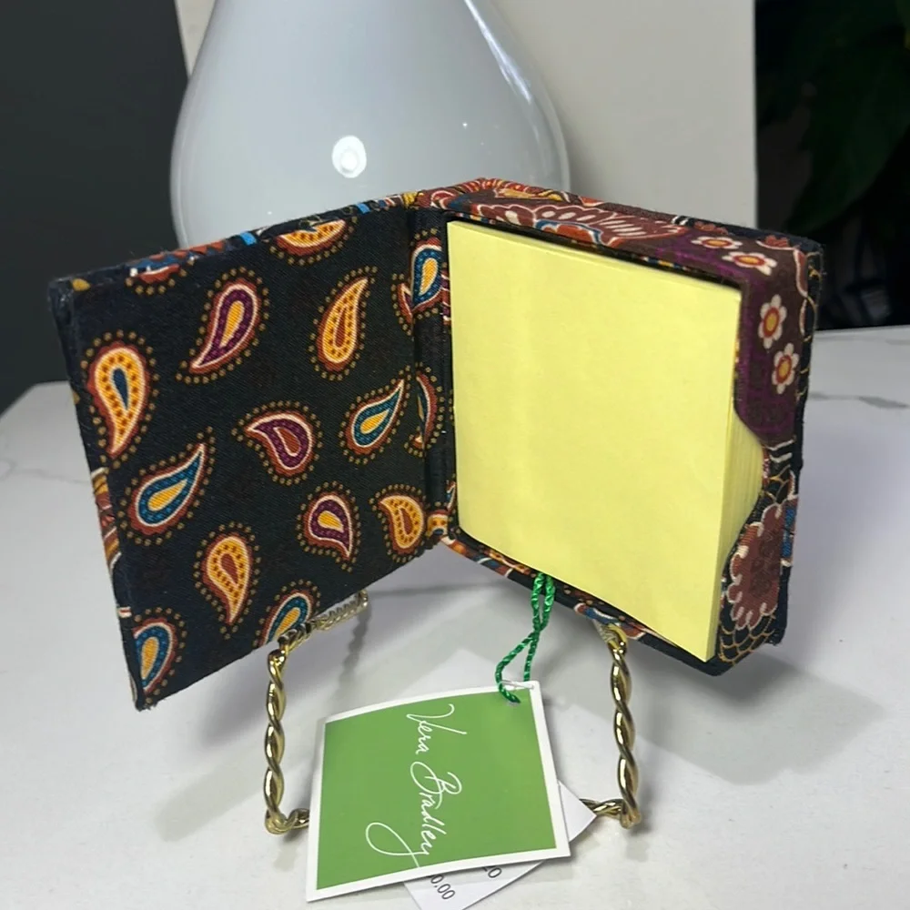 Vera Bradley Kensington Note Box Post-it Notes NWT